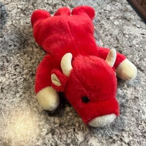 Plush Red Snort the Bull Plush